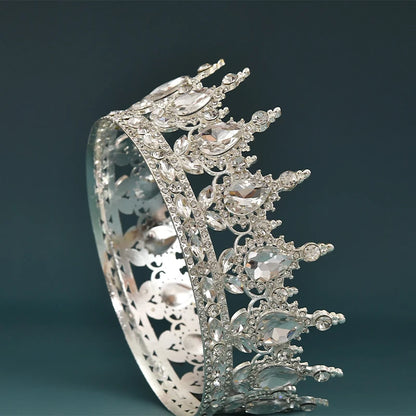 Elegant European Crystal Bridal Tiara For Weddings And Parties