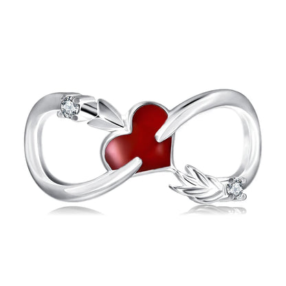 Romantic Heart Bead Pendant Set for Charm Bracelets and Necklaces Thanksgiving Jewelry Gift for Women BD20