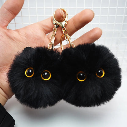 CuteCat Plush Keychain Adorable Cartoon Doll Pendant for Bags and Keys Top Rated Youth Accessory