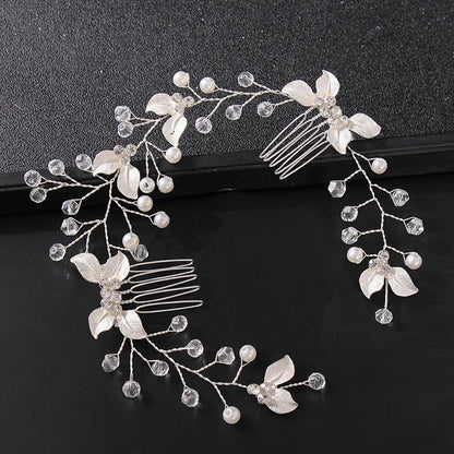 Silver Pearl Rhinestone Bridal Hair Combs - Top-Rated Wedding Hair Accessories for Women Silver 10
