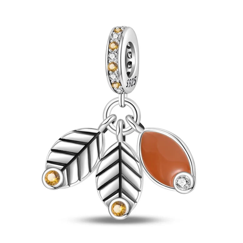 925 Sterling Silver Butterfly Clip Dangle Charms For Women