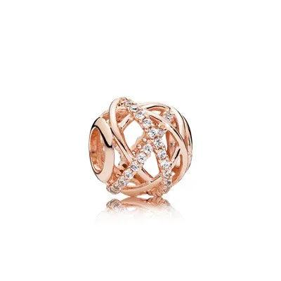 Exquisite 925 Silver Heart-Shaped Dog Paw Beads and Castle Pendant for European Original Bracelet DIY Accessories