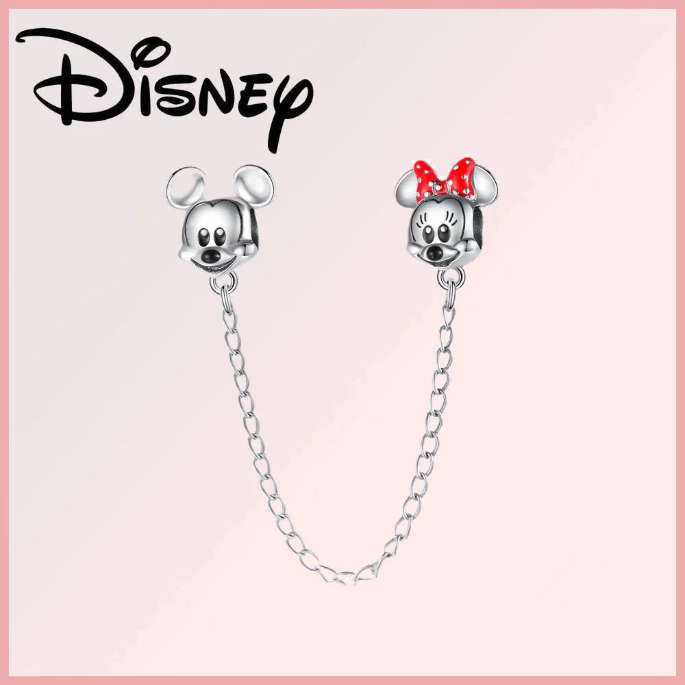 Disney 925 Sterling Silver Stitch Minnie Winnie Dangle