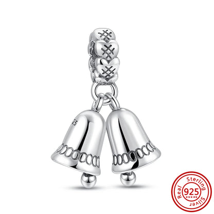 Silver Animal Hearts Infinity Crown Bead Charms Bracelet for Women 925 Sterling Silver Jewelry Y505