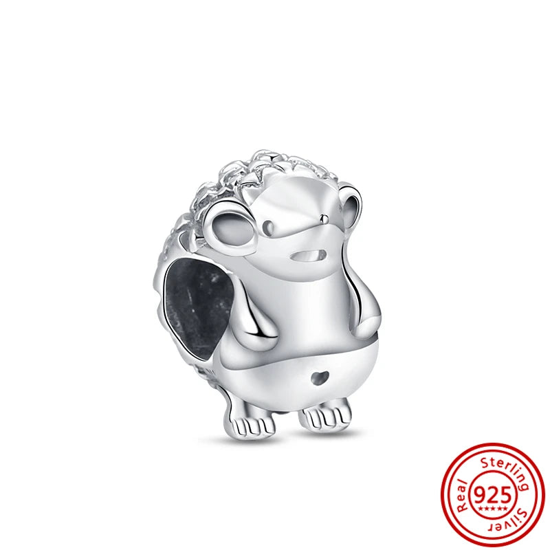 Silver Animal Hearts Infinity Crown Bead Charms Bracelet for Women 925 Sterling Silver Jewelry Y115