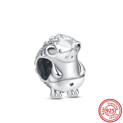 Silver Animal Hearts Infinity Crown Bead Charms Bracelet for Women 925 Sterling Silver Jewelry Y115