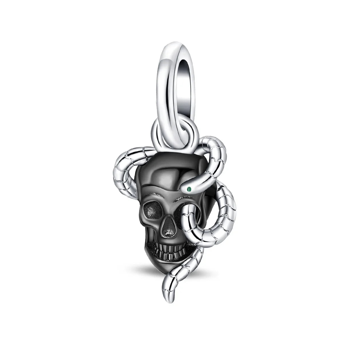 Sterling Silver Halloween Skull Bat Pumpkin Charm Pendant for DIY Jewelry SMC6742