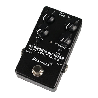 Bass Booster Clean Boost Preamp Bass Effect Pedal High Quality Demonfx Harmonic Booster
