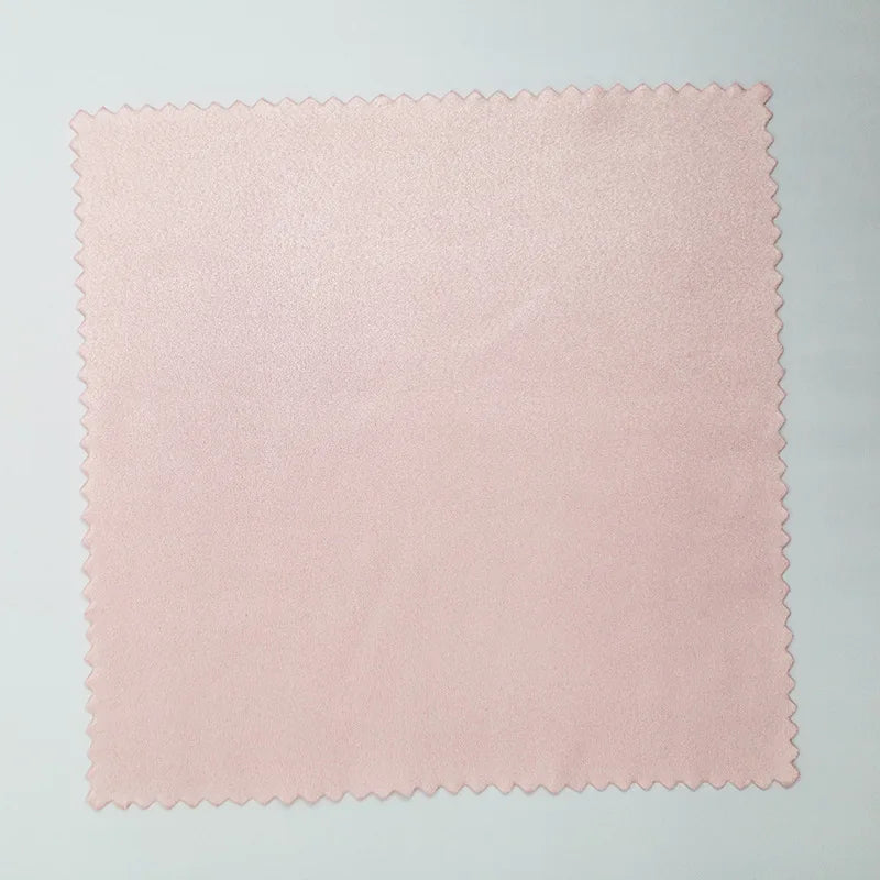 Zavorohin Soft Microfiber Suede Cleaning Cloths for Glasses and Jewelry, 100 Pack, Custom Logo Options