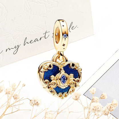 Sparkling Gold Safety Chain Infinity Snake Charm Beads
