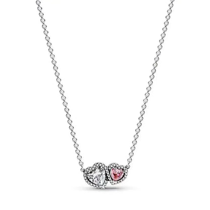 925 Sterling Silver Heart Arrow Pendant Necklace Classic Bow Tie Charm for Women Elegant DIY Gift