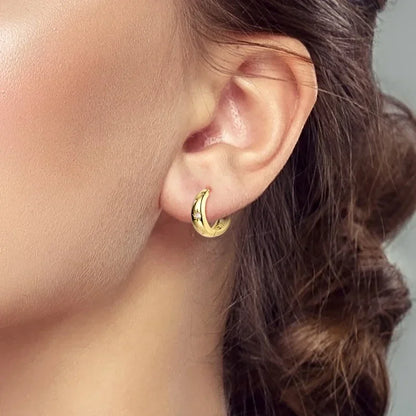 925 Sterling Silver Gold Hoop Earrings Halloween Pumpkin Skull Christmas Tree Zircon Studs for Women DIY Jewelry