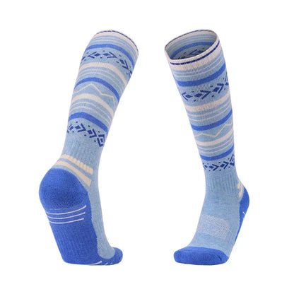 Womens Wool Knee High Thermal Ski Socks For Winter Outdoor