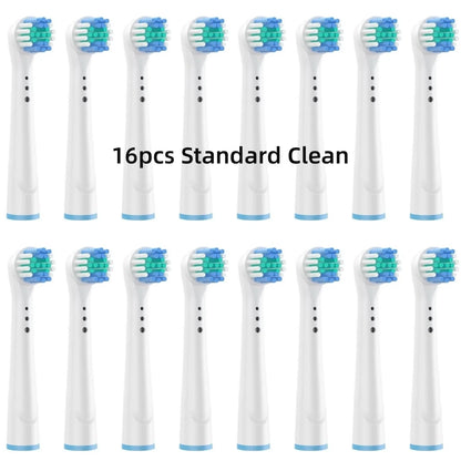 16/20PCS Brush Head Nozzles for Oral B Electric Toothbrush 16 Standard Clean