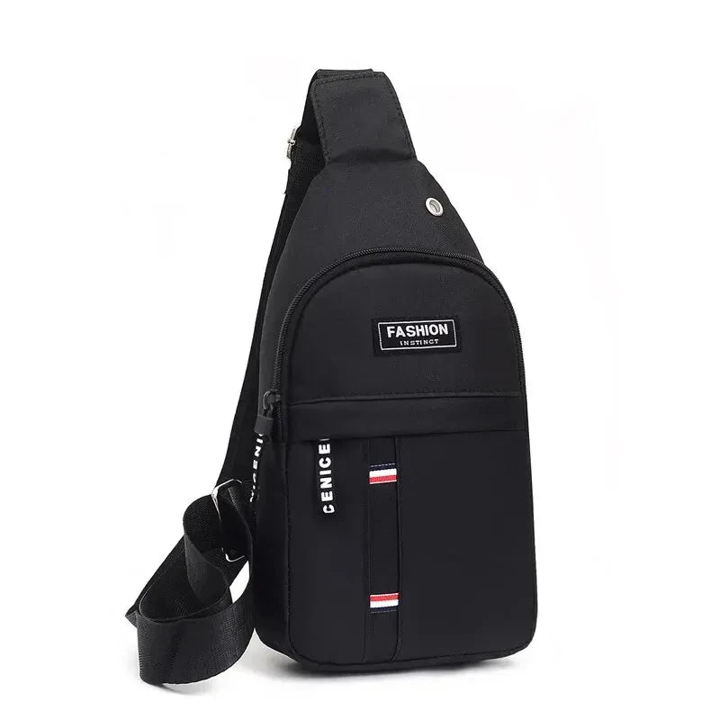 Men's Waterproof Fanny Pack with Adjustable Strap for Travel black