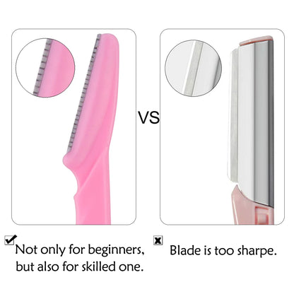 Portable 3/4/10Pcs Eyebrow Trimmer Face Blade Shaver Tools