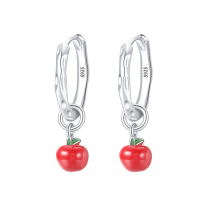 925 Sterling Silver Skull Pumpkin Cross Hoop Earrings Sparkling Zircon Glamorous Women Jewelry