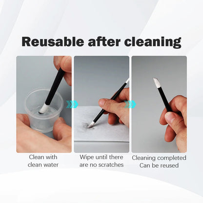 PT-WP Panel Line Eraser Wipe Stick Soft Cotton Head Model Cleaning Tool for Precise DIY Assembly and Detail Work