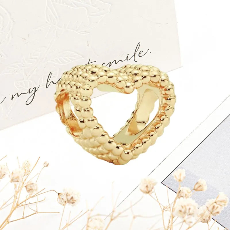 Sparkling Gold Safety Chain Infinity Snake Charm Beads