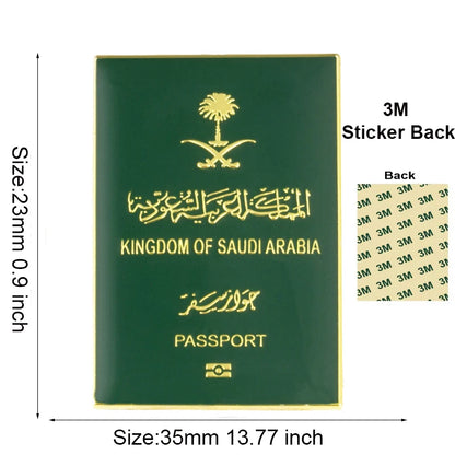Stylish Saudi Arabia Themed Metal Pin Brooches for Mobile Phones
