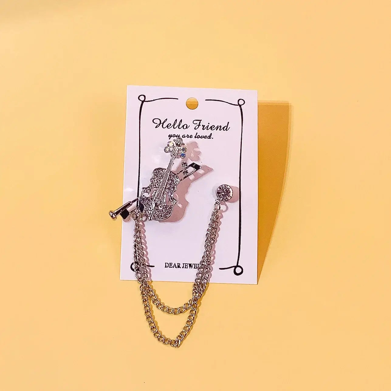 Men and Women Tassel Chain Suit Brooch Alloy Fashion Accessory H1337 19