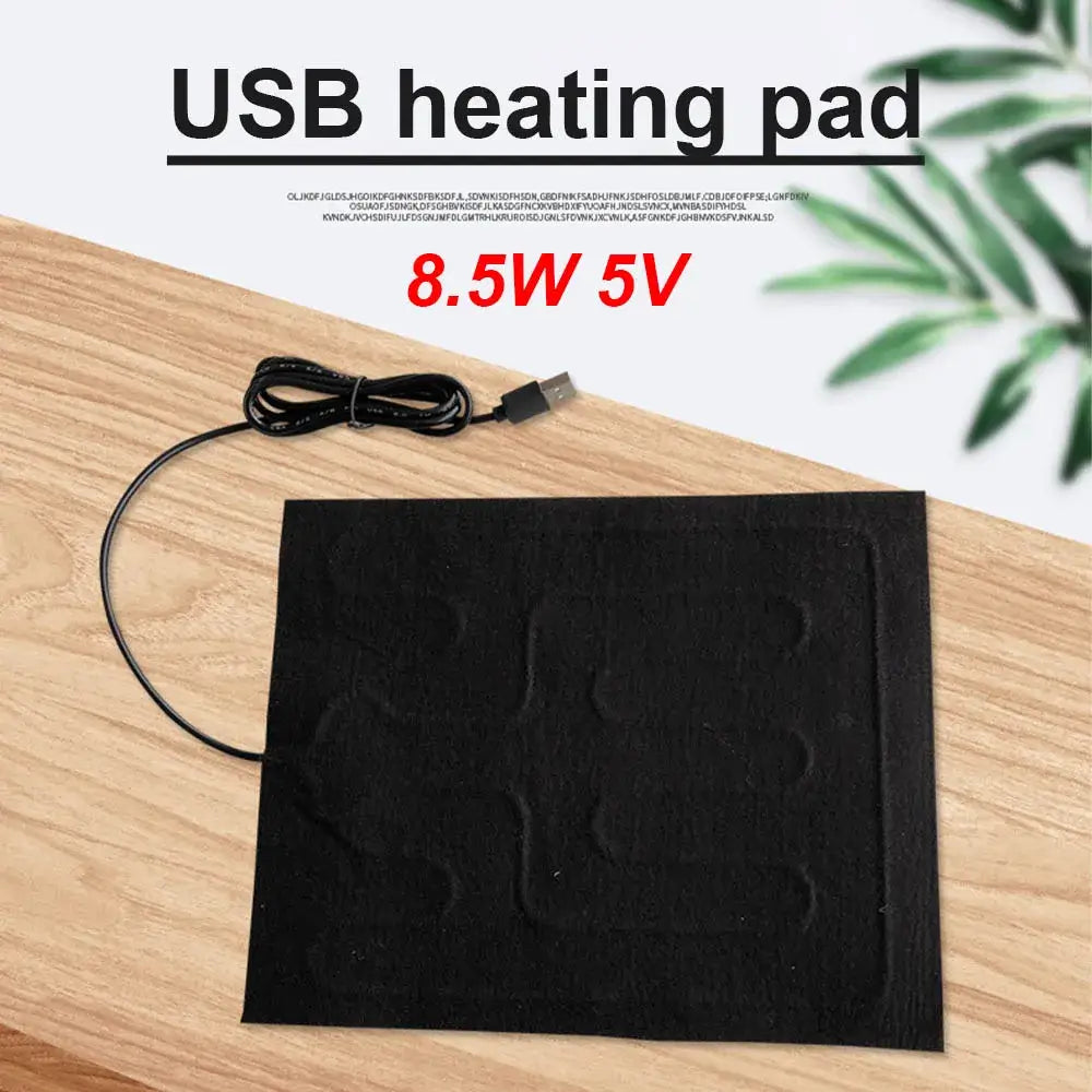 USB Heating Pad Folding Heated Sheet Car Seat Warmer Mat Default Title