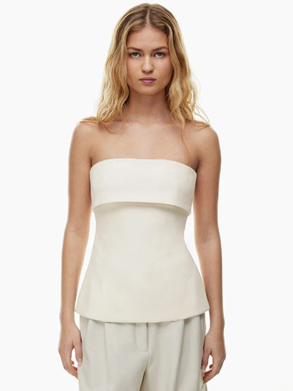 Dozw Tube Tops Women Strapless Bandeau Backless Bralette