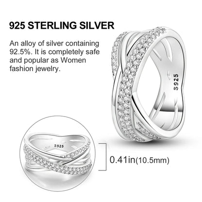Elegant 925 Sterling Silver Heart Shaped Zircon Ring for Women Perfect for Engagement or Wedding Gift SER070