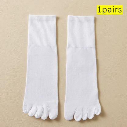 Men Cotton Toe Socks Moisture Wicking Odor Control