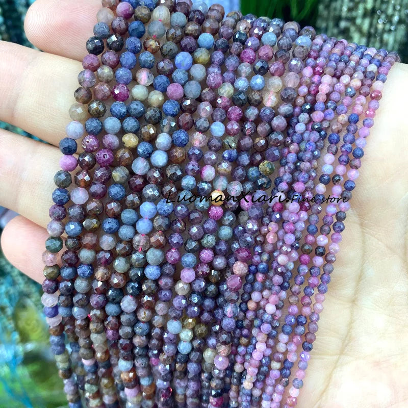 Elegant Faceted Aquamarine Beads for DIY Jewelry Making Bracelet Accessories