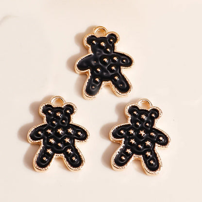 10 Pieces Mixed Cute Animal Charms Enamel Butterfly Cow Snail Cat Rabbit Deer Pendants for DIY Jewelry Making