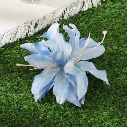 Bohemian Orchid Flower Hair Clips for Women Bridal Beach Wedding Hair Accessories