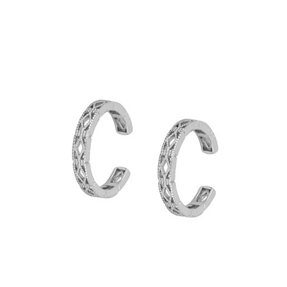 Crmya Gold Plated Women's Earrings Set with Vintage CZ Zircon Drop and Stud Hoops