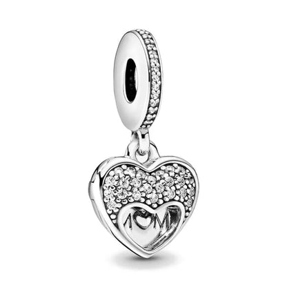 Charming 925 Silver Character Pendant for European Bracelet DIY Jewelry B348