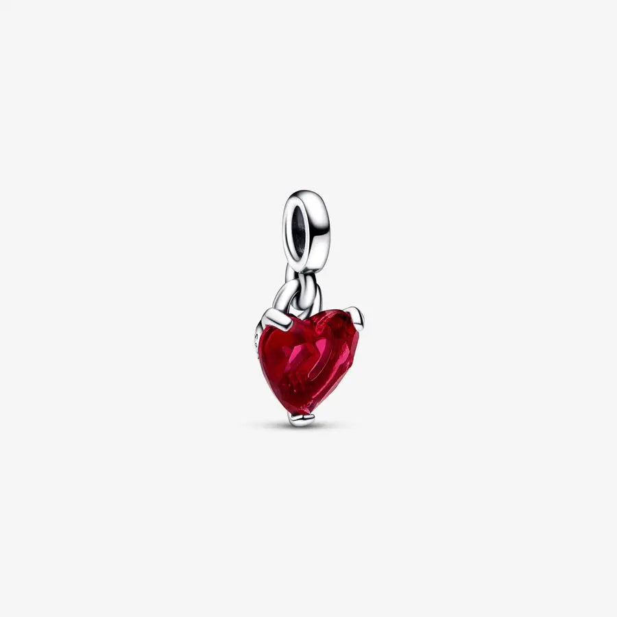 Romantic Heart Bead Pendant Set for Charm Bracelets and Necklaces Thanksgiving Jewelry Gift for Women BD24
