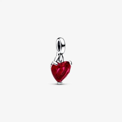Romantic Heart Bead Pendant Set for Charm Bracelets and Necklaces Thanksgiving Jewelry Gift for Women BD24