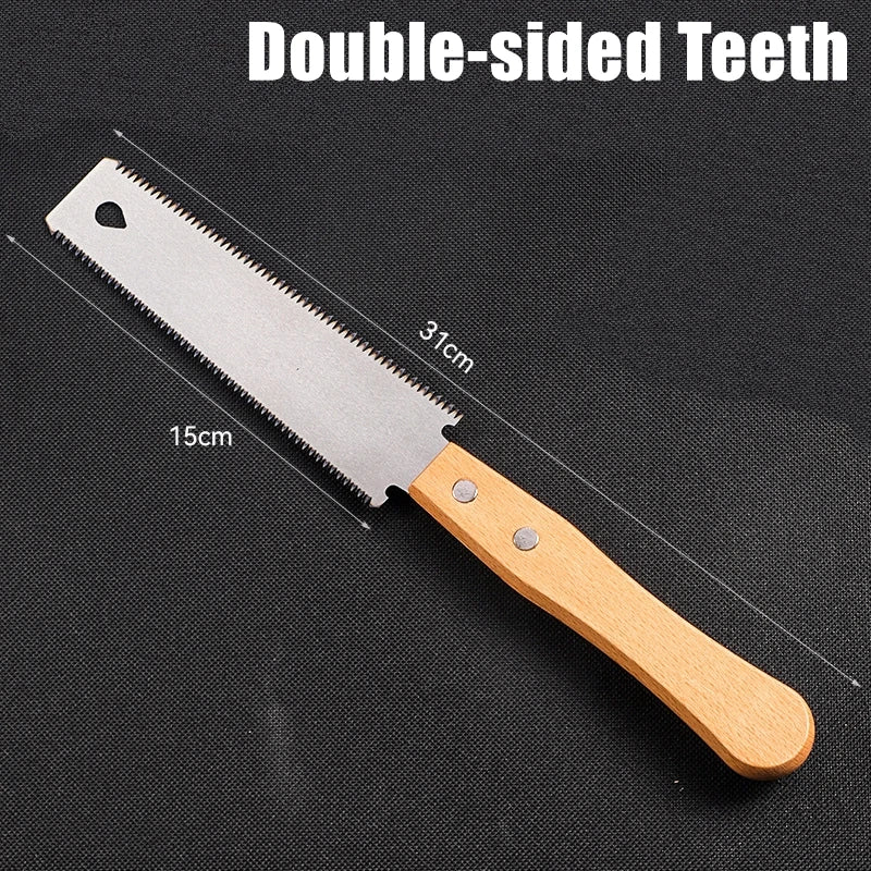 Hand Saw 6-inch Double-sided Saw Flexible Blade for Precision Woodworking