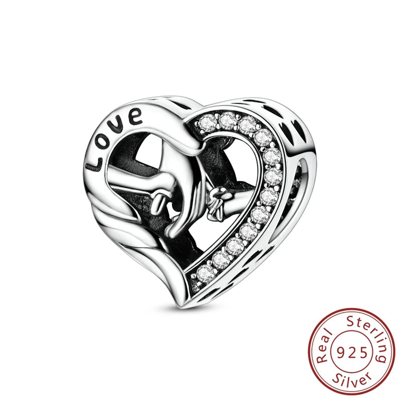 Elegant 925 Sterling Silver Turtle Pendant Beads for Bracelets KSC419