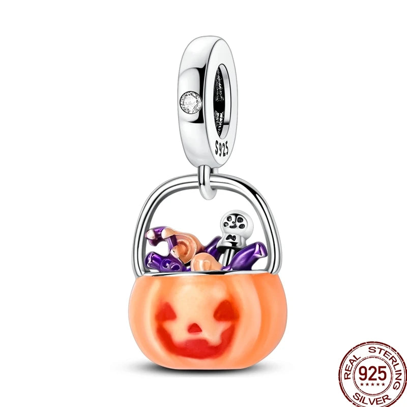 925 Sterling Silver Heart Family Charm Bead With Zircon