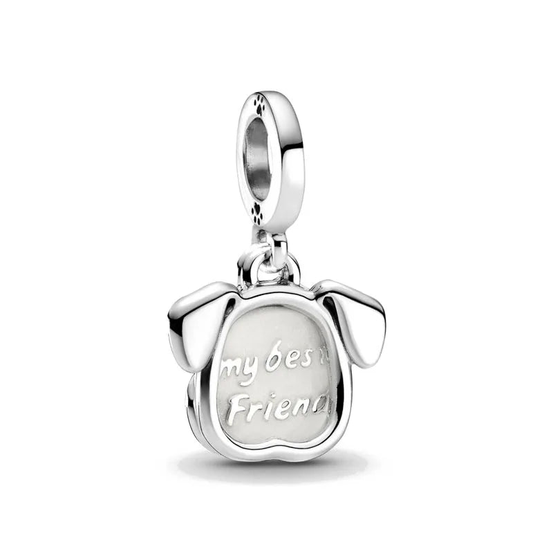 European 925 Sterling Silver Animal Series Charms Beads for Dog Cat Snake Rabbit Jewelry Fit for Bracelets and Necklaces for Women