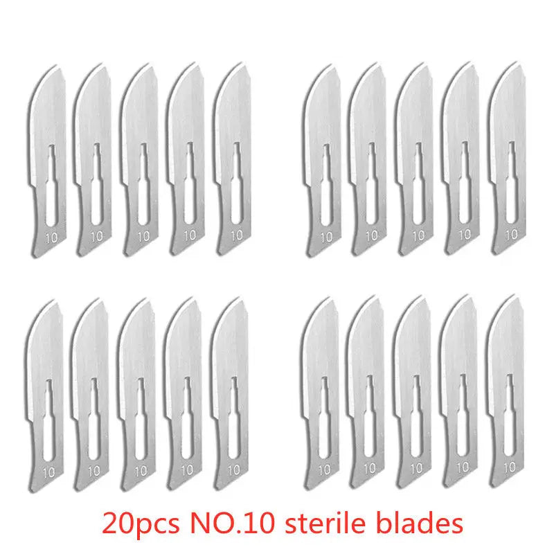 20-100pcs Top-Rated Carbon Steel Surgical Blades for DIY Phone Repair & Grooming