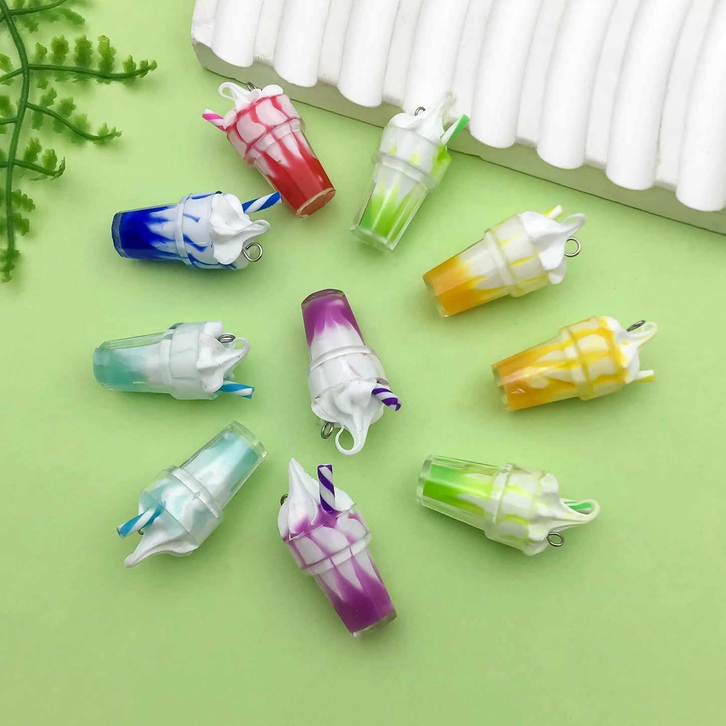 3D Ice Cream Resin Charms Set for DIY Jewelry Crafting