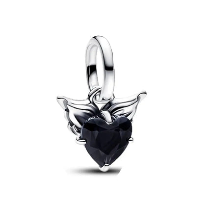 European 925 Sterling Silver Love Dragonfly Butterfly Charm Bead for Bracelet and Necklace Jewelry for Women