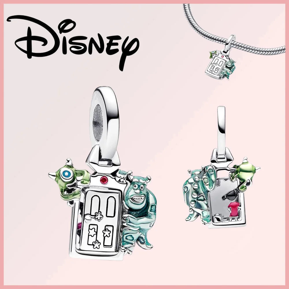 Disney 925 Sterling Silver Stitch Minnie Winnie Dangle