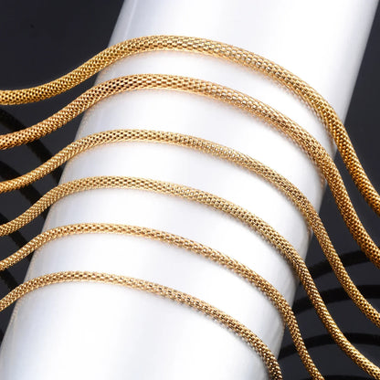 Gold Plated Adjustable Stainless Steel Lantern Necklace for DIY Jewelry Making