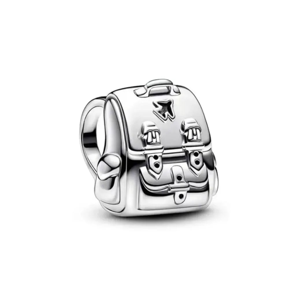 European 925 Sterling Silver Family Flower Cross Heart DIY Charm Bead for Women's Bracelet and Necklace Jewelry