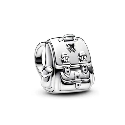 European 925 Sterling Silver Family Flower Cross Heart DIY Charm Bead for Women's Bracelet and Necklace Jewelry