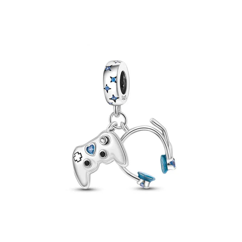 Lucky Leaf Dangle Bead Bracelet 925 Sterling Silver Plated DIY Jewelry Spacer B3294