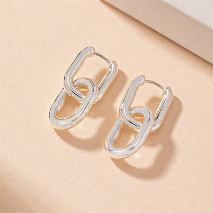 Chic Red Heart Drop Earrings for Women and Girls - Fashion Geometric Love Jewelry