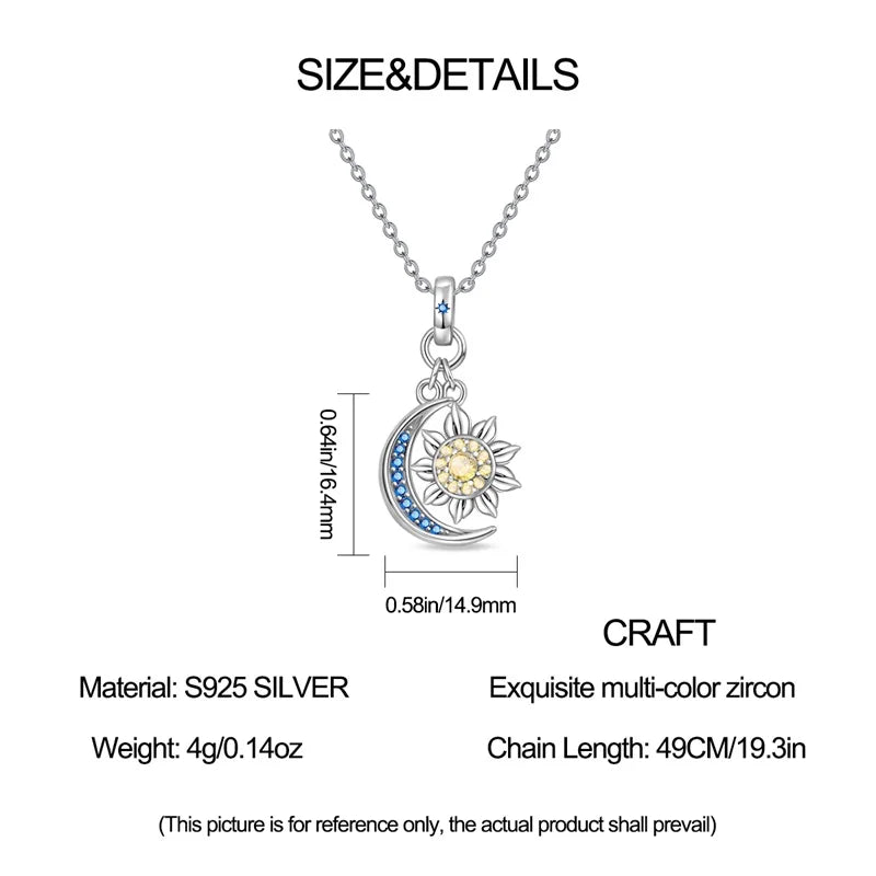 925 Sterling Silver Firefly Heart Zircon Pendant Necklace for Women Anniversary Birthday Gifts PAN010